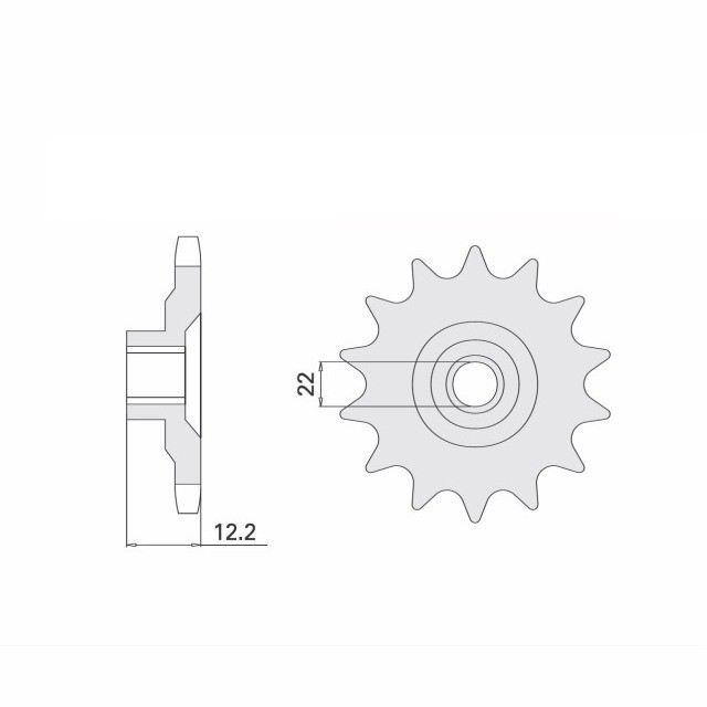Piñón, 17 dientes, paso 520