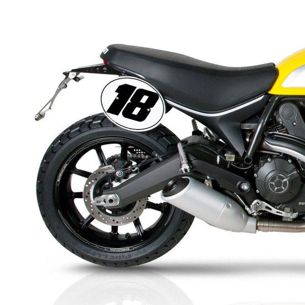 Soporte de matrícula Barracuda para Ducati Scrambler 2015-2017