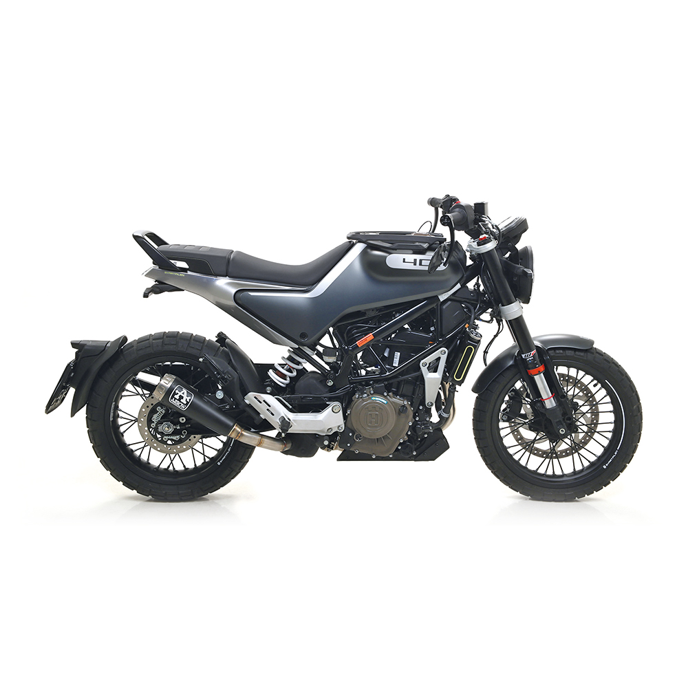 ARROW Escape DARK PRO RACE Acero inoxidable para Husqvarna Svartpilen 401 / Vitpilen 401
