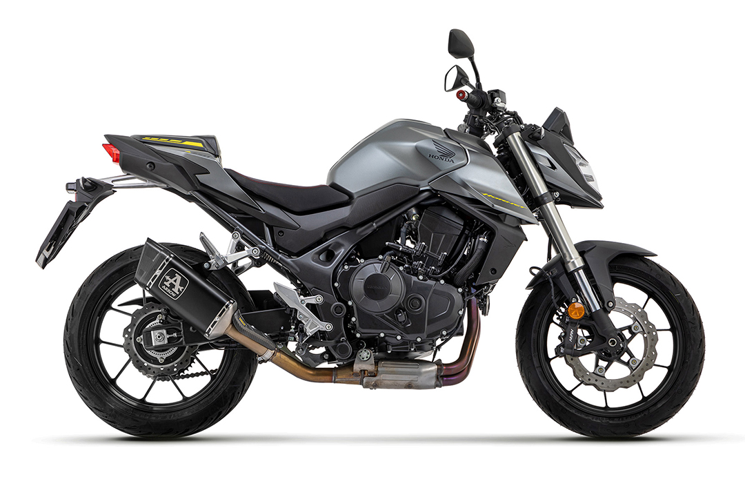 ARROW PISTA DARK Slip-On de Titanio para Honda CB750 Hornet Año del modelo 2023-