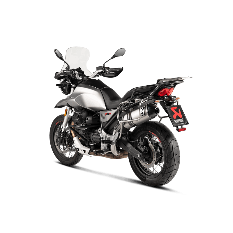 Línea Slip-On Akrapovic (Titanio) para Moto Guzzi V85 TT, modelos 2019-