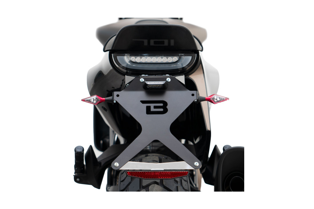 Soporte de matrícula Barracuda reflector