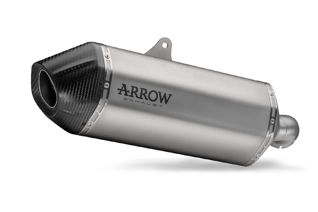 ARROW Silencioso SONORA para Honda Africa Twin Adventure Sports año del modelo 2018-2019, titanio y tapa final de carbono