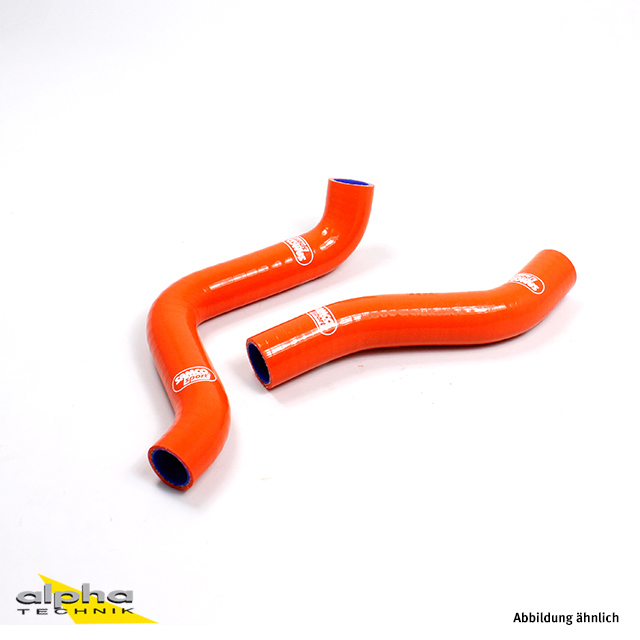 Kit de mangueras de silicona SAMCO SPORT naranja KTM 690 Enduro (R) /SMC/R y Husqvarna 701 Enduro / Supermoto