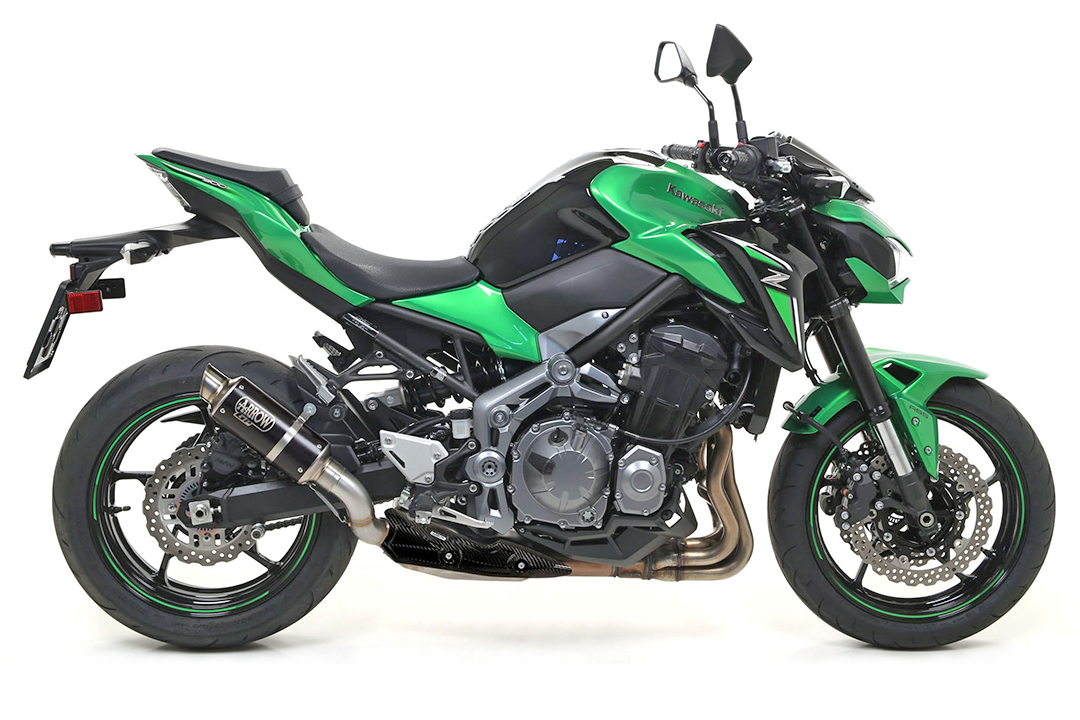 Escape ARROW DARK GP2 de acero inoxidable para Kawasaki Z900 año de modelo 2017-2022
