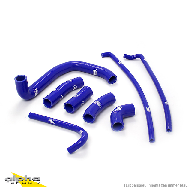 Kit de mangueras de silicona SAMCO SPORT azul para Kawasaki ZX7R año de modelo 1996-2003