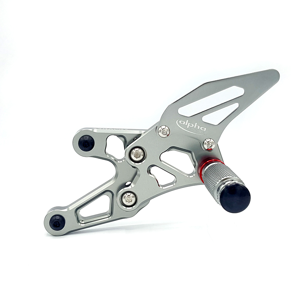 Sistema de reposapiés >TRACK< titanio BMW S1000RR Tipo K10, Año del modelo 2015-16, Tipo 2R10, Año del modelo 2017-, BMW S1000R Tipo 2R10, Año del modelo 2017- ABE