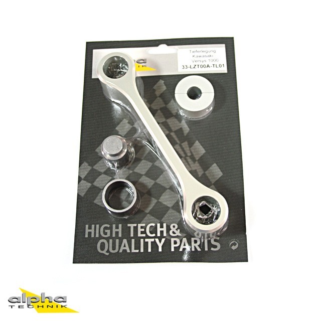 Kit de descenso alpha Technik 35mm Kawasaki Versys1000; Tipo LZT00A; Año del modelo 2011-