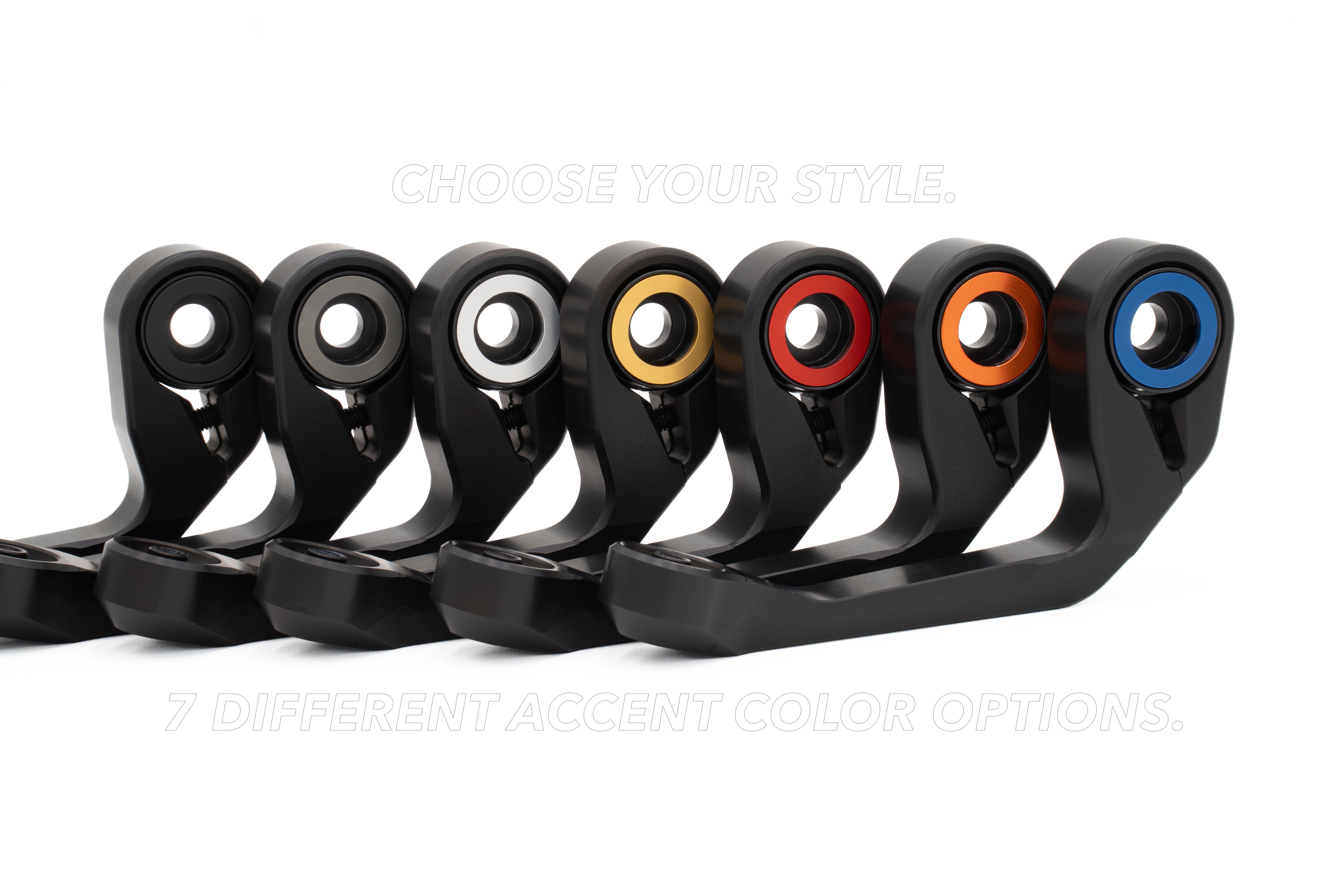 Gilles MOON espejo de extremo de manillar simétrico, negro