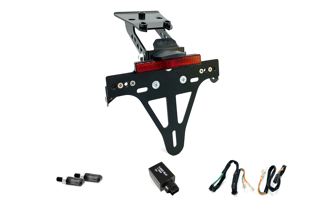 Kit Soporte de Matrícula y luz de intermitente M-LED alpha Technik para Honda CBR650F / CBR650FA y CB650F / CB650FA a partir del año modelo 2017- (Trasero)