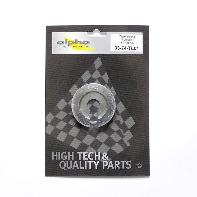 Kit de reducción de altura alpha Technik 25mm Yamaha XT125X,R; Tipo 74; Año del modelo 2005-