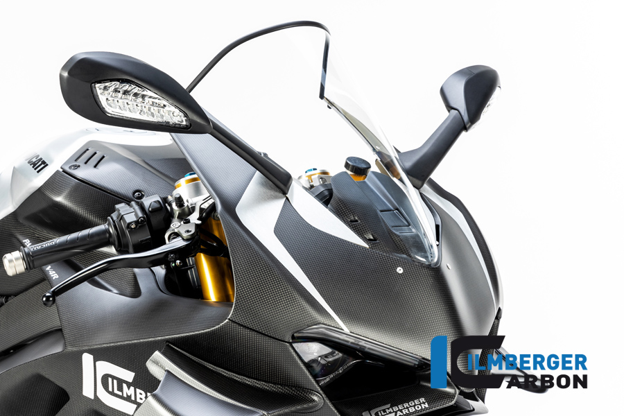 Parte de carenado de carbono Ilmberger arriba mate Ducati Panigale V4 R