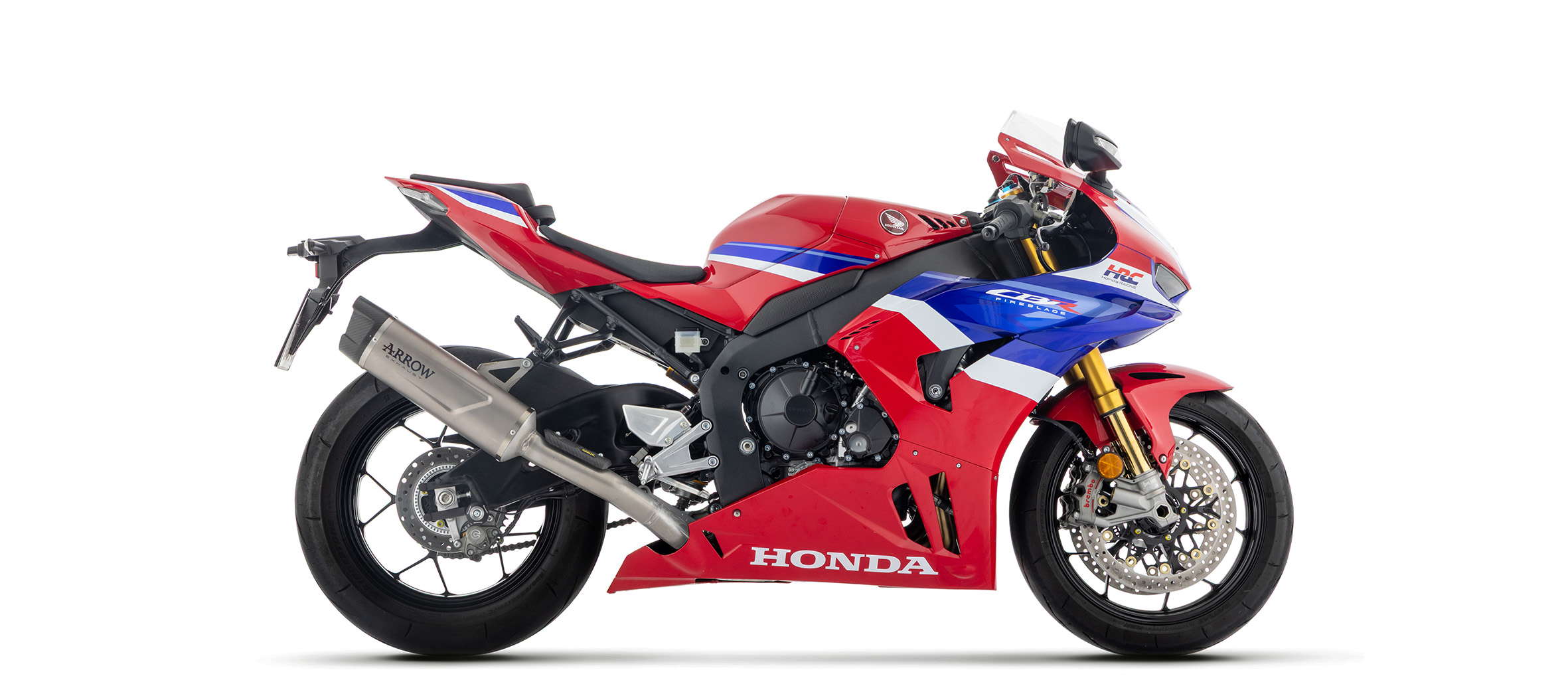 Sistema completo ARROW COMPETITION con silenciador final Indy Race Evo para Honda CBR1000RR-R SC82, año de modelo 2025-