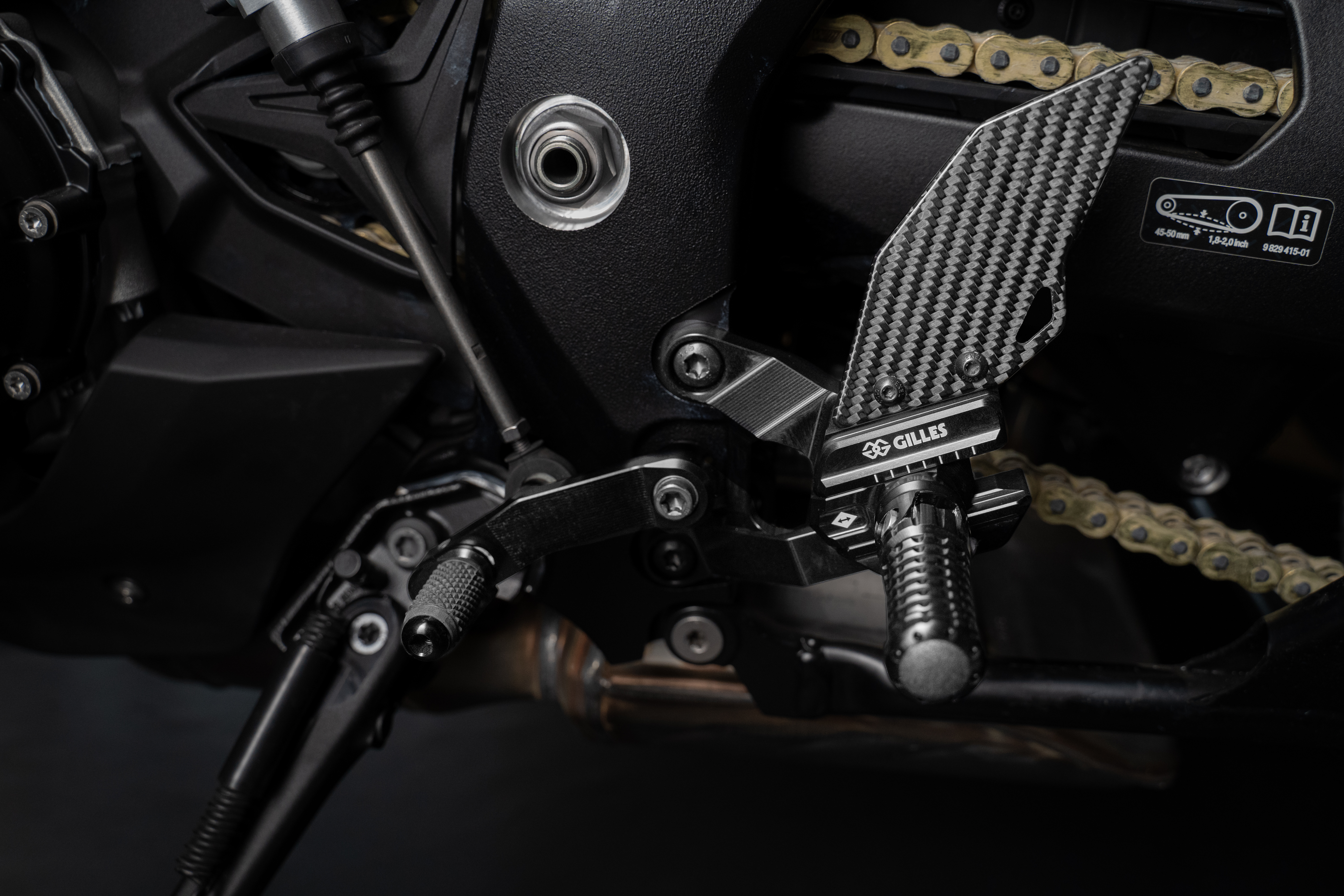 GILLES VCR Sistema de estriberas para BMW S1000XR 2020-, M1000XR 2023-