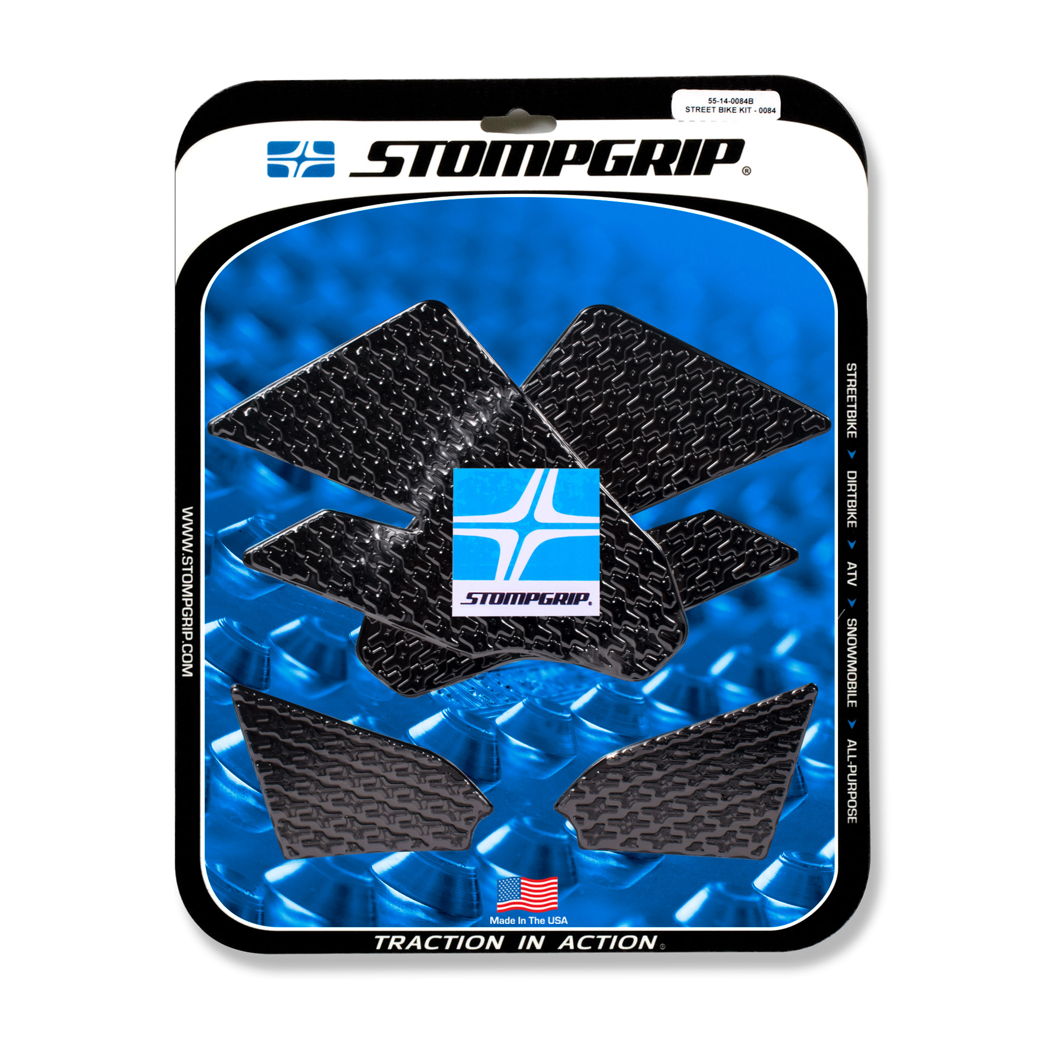 Stompgrip negro, Icon, para BMW F700GS, F800GS (Adventure), 2013-2018