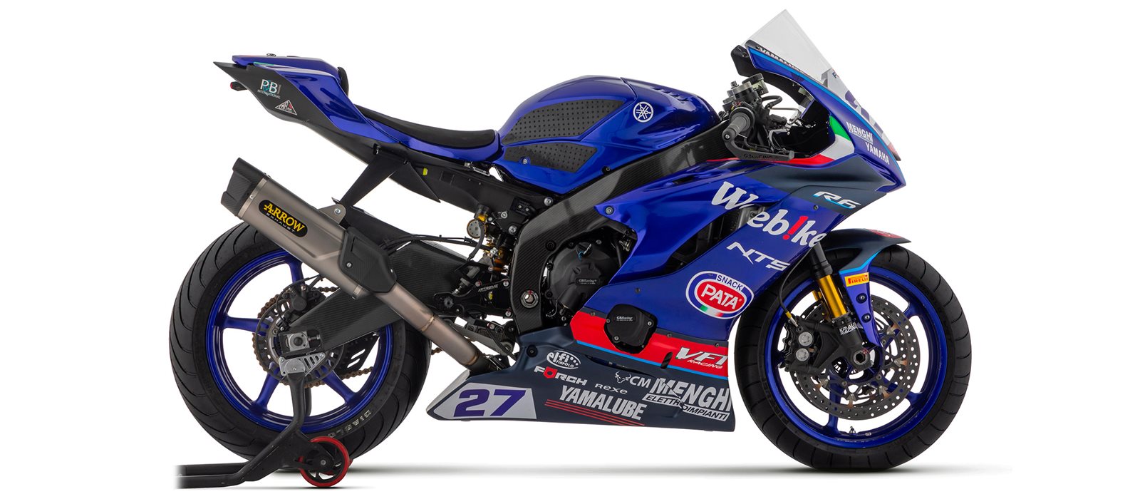 Sistema de escape completo de competición ARROW INDY RACE COMPETITION EVO para Yamaha YZF-R6 2017-, Titanio