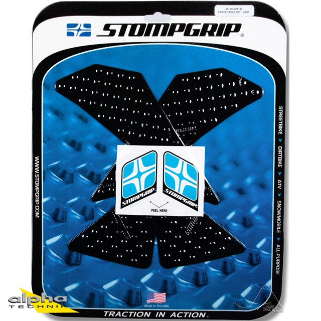 Stompgrip negro, Volcano, para Yamaha WR250R 2011-2020, WR250X 2008-2015