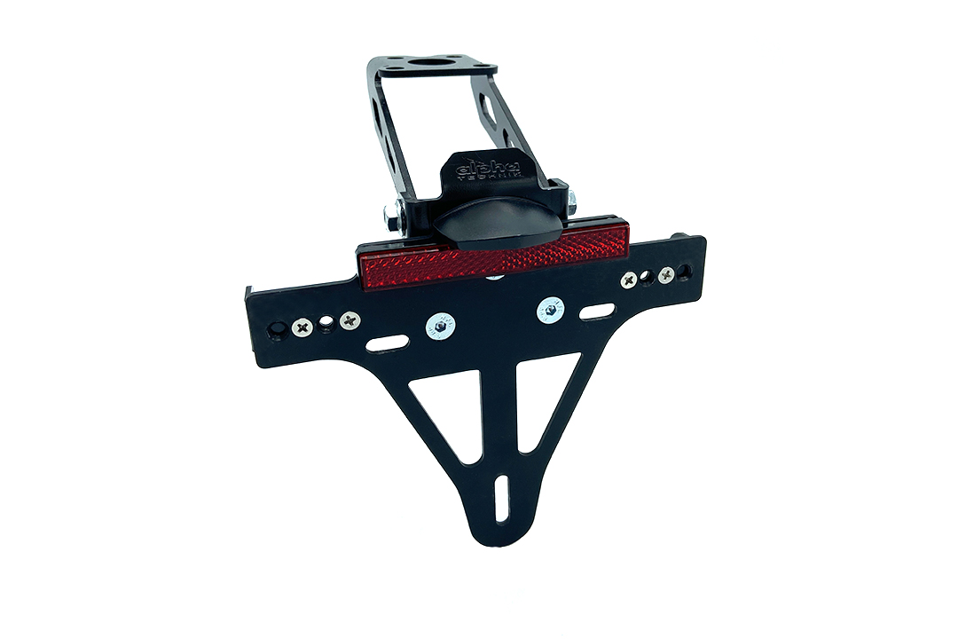 Soporte de matrícula alpha Technik para Kawasaki Ninja ZX4-R / ZX-4RR, año de modelo 2024-