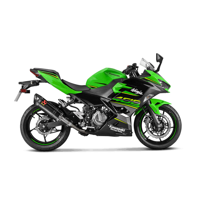 Escape Akrapovic Slip-On Line (Carbono) para Kawasaki Ninja 400 2018-2025, Z400 2019-2025