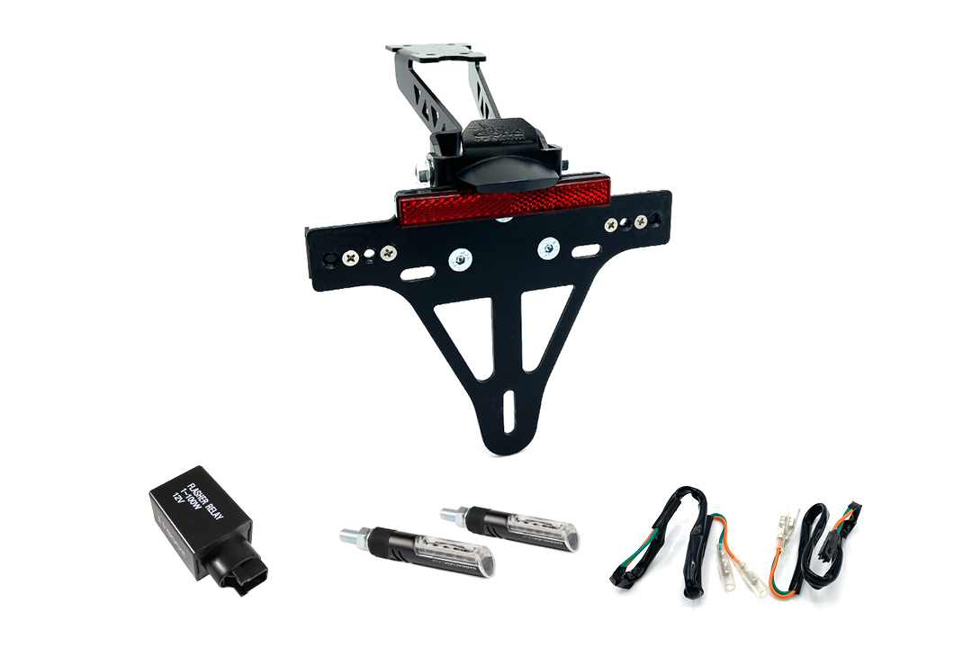 Kit Portamatrículas-luz de intermitente IDEA para Honda CB500F Tipo PC58 y CBR500R PC57 a partir del año de modelo 2017 (Trasero)