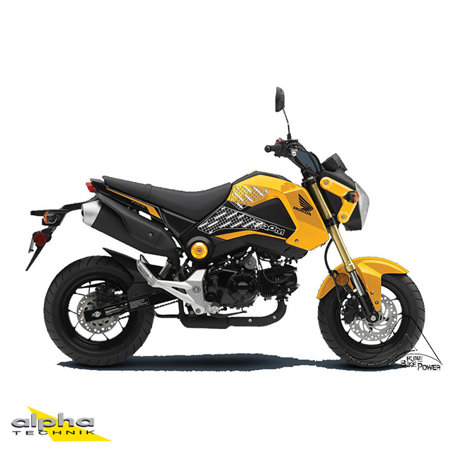 Stompgrip transparente, Volcano, para Honda MSX125, 2014-2015