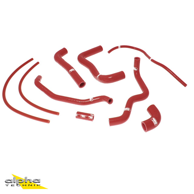 SAMCO SPORT Kit de mangueras de silicona rojo para Aprilia RSV1000R Tuono 1000R Factory año de modelo 2004-2010