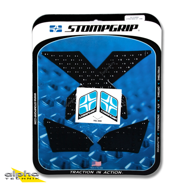 Stompgrip negro, Volcano, para Honda NC700X, NC750X, 2013-2015