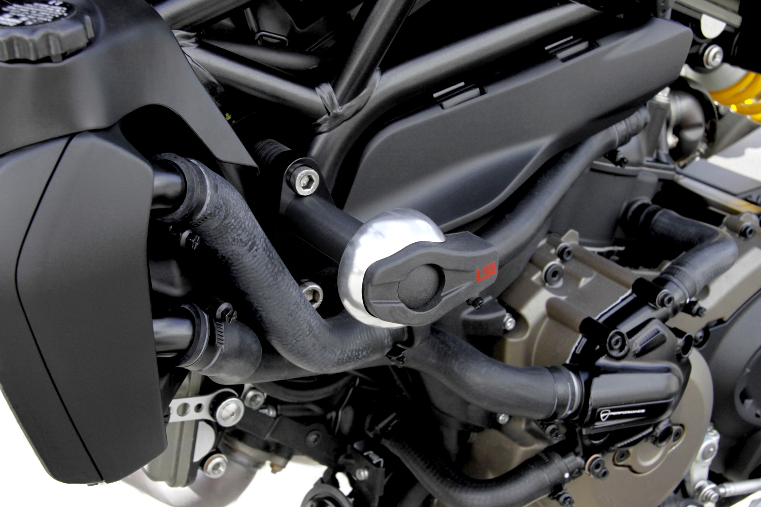 Kit de montaje de protectores de caída LSL, para Ducati Monster 821/1200, 14-, negro