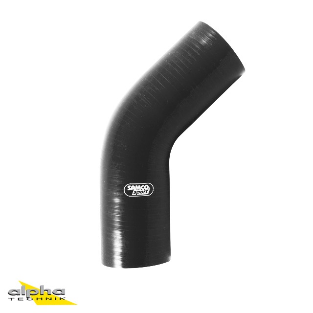 Manguera de silicona Samco, reductor de 45°, 60-55 mm, negro