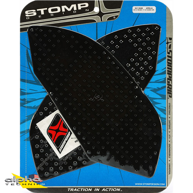 Stompgrip negro, Volcano, para Aprilia RSV4 y Tuono V4 (ver lista de compatibilidad)