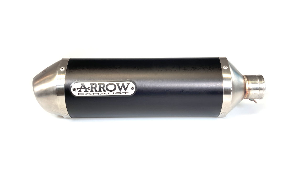 ARROW Escape RACE-TECH Aluminio con tapa de acero inoxidable para Honda CB500F 2019- / CBR500R 2019-