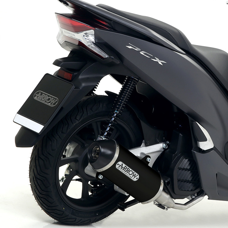 ARROW Escape DARK URBAN para Honda PCX 125 2018-, aluminio negro