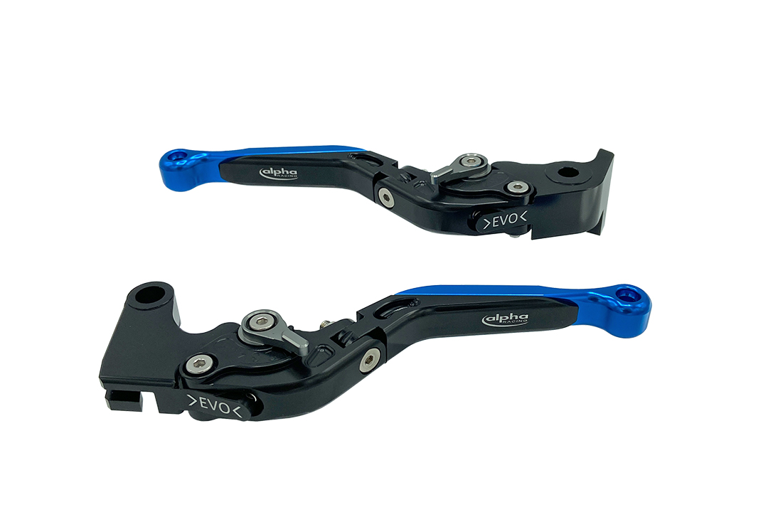 Farbiges Endstück für Hebel EVO by ALPHA RACING, Aluminium blau