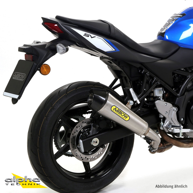 Escape ARROW X-KONE para Suzuki SV650 2016-, Acero inoxidable (Solo con tubo de conexión ARROW)