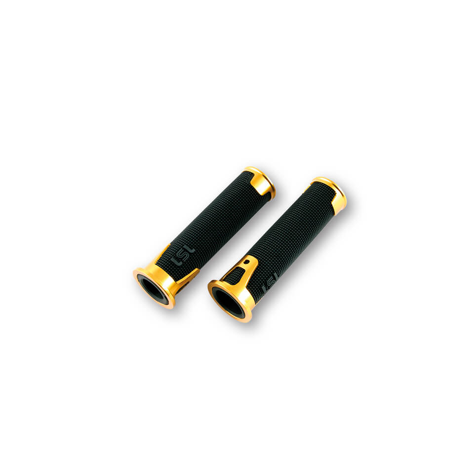 Puños de goma LSL ERGONIA manillar, 7/8 pulgadas (22,2 mm), 125 mm, dorado