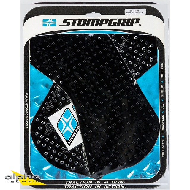 Stompgrip negro, Volcano, para Kawasaki KLR650, 2000-2018