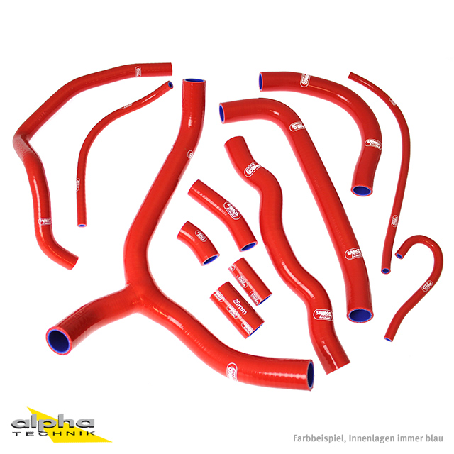 Kit de mangueras de silicona SAMCO SPORT rojo para Honda VFR800 año de modelo 2002-2014