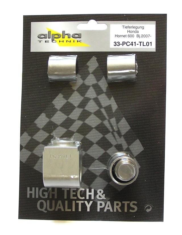 Kit de descenso alpha Technik 25mm para Honda Hornet 600, Tipo PC41; Año del modelo 2007-