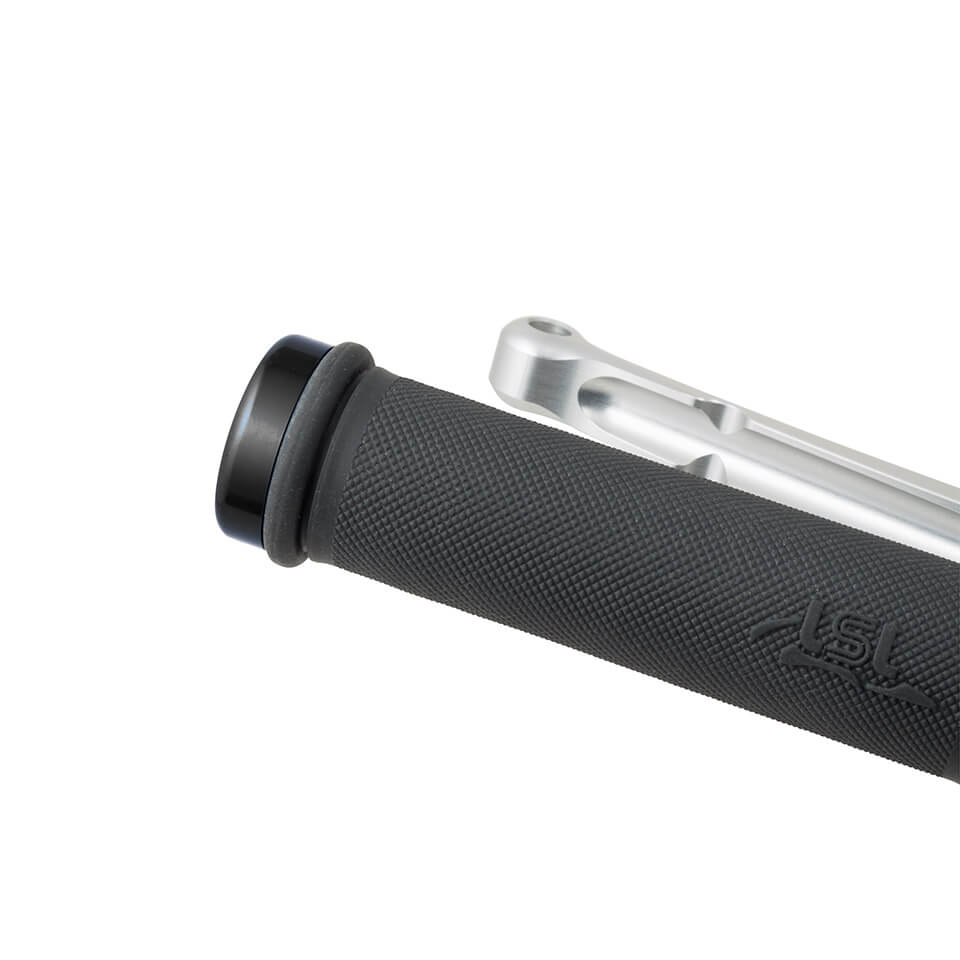 Tapa Plana LSL, 14mm Aluminio/negro