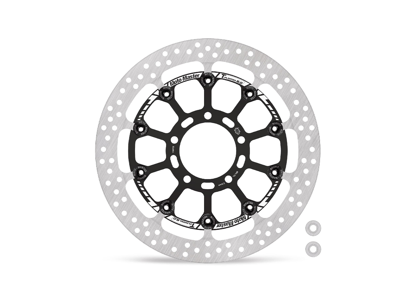 MOTO MASTER disco de freno Kit Sobredimensionado, rotacionalmente simétrico, T-Floater para Kawasaki ZX-6R / ZX-10R Ninja