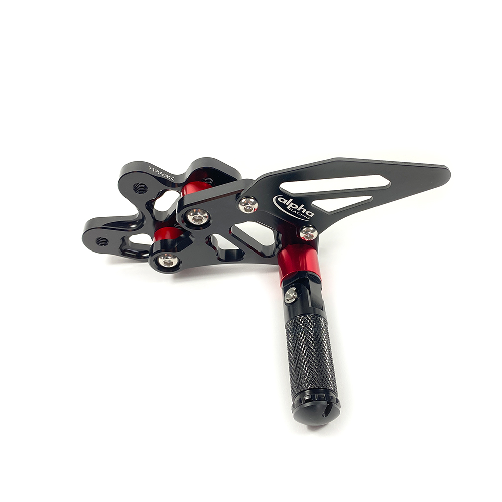 >TRACK< Sistema de estriberas negro Suzuki GSX-R600 2006-10 ABE