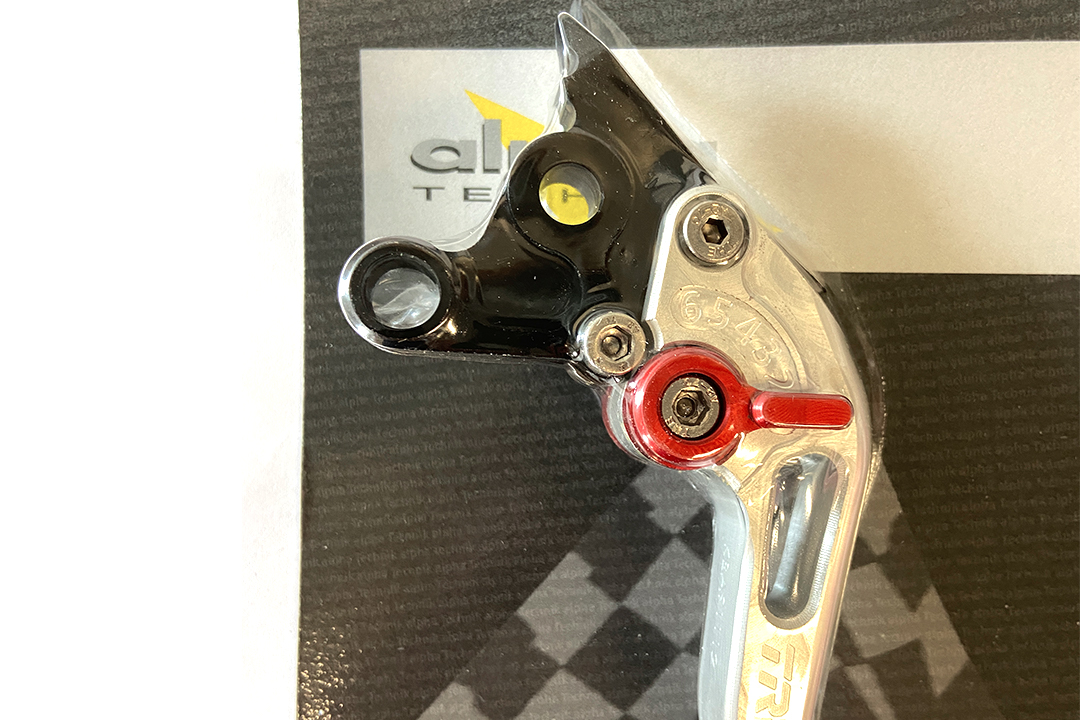Maneta de freno TRW Street MHR513C, larga, plateada, para varios modelos Aprilia y Ducati