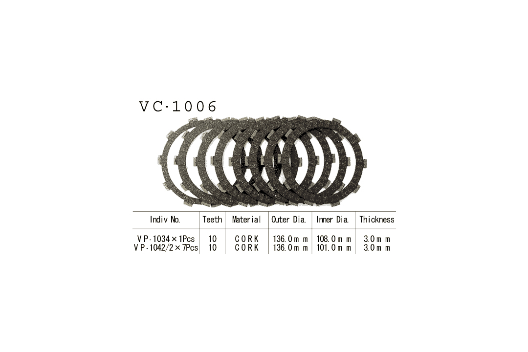 Vesrah disco de embraguen-Kit Honda, Suzuki, KTM