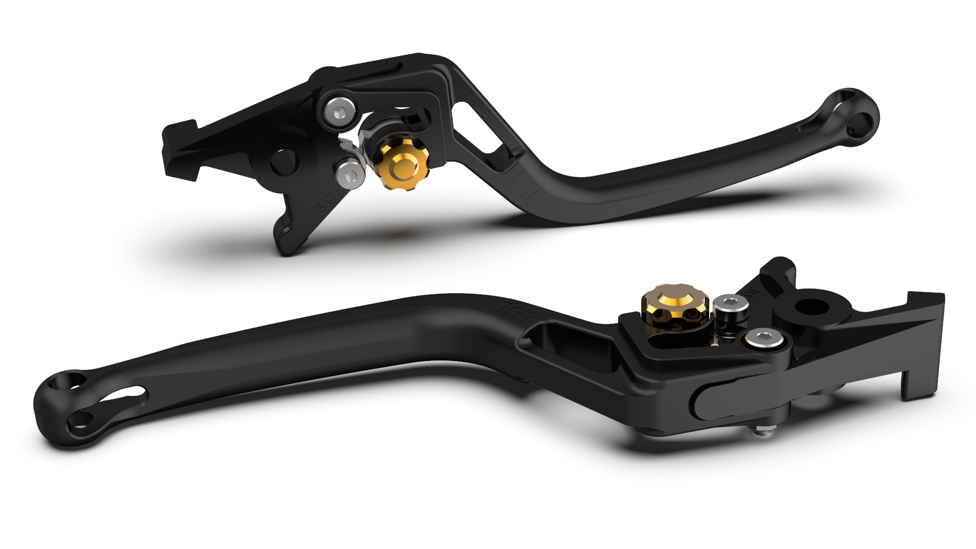 Maneta de Freno LSL BOW R82, negro granallado/dorado
