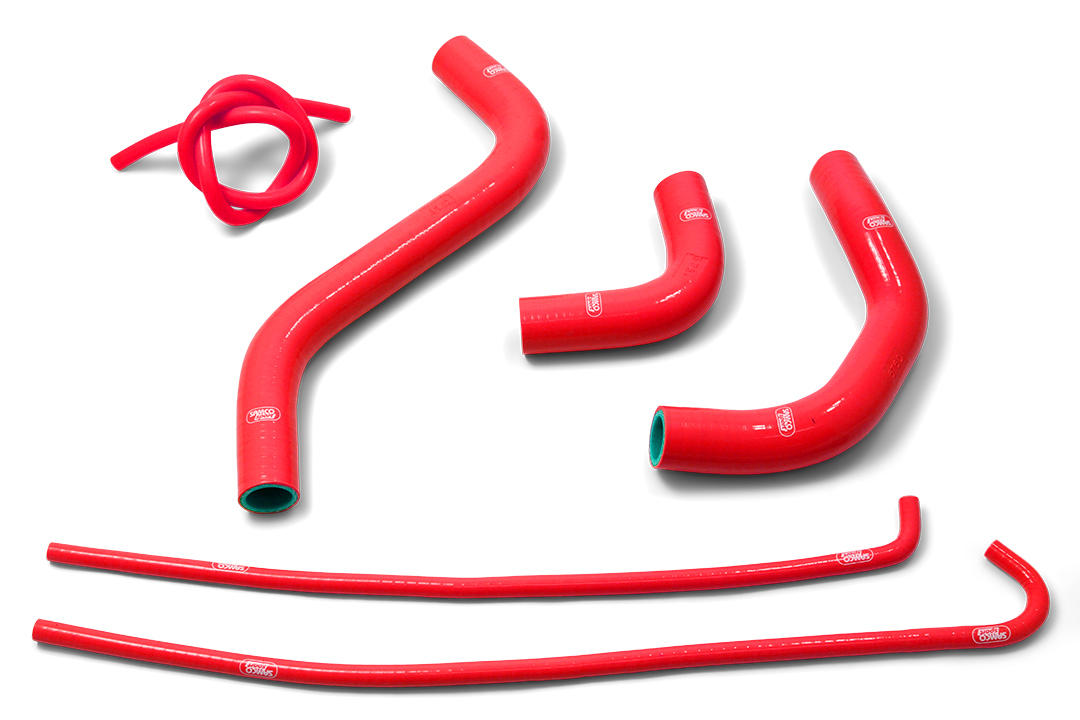 Kit de mangueras de silicona SAMCO SPORT de 6 piezas rojo para Kawasaki Z900 Performance Z900RS Cafe Performance año del modelo 2017-2024