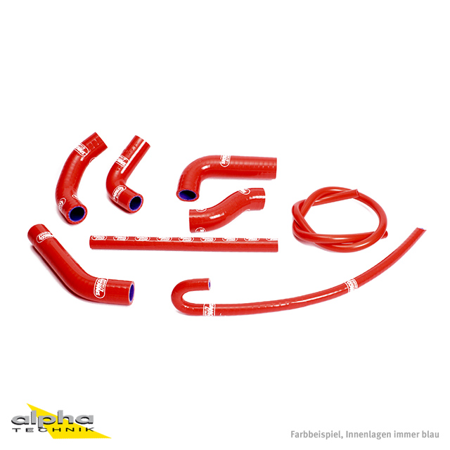 Kit de mangueras de silicona SAMCO SPORT rojo para Honda XR650R Año del modelo 2000-2010