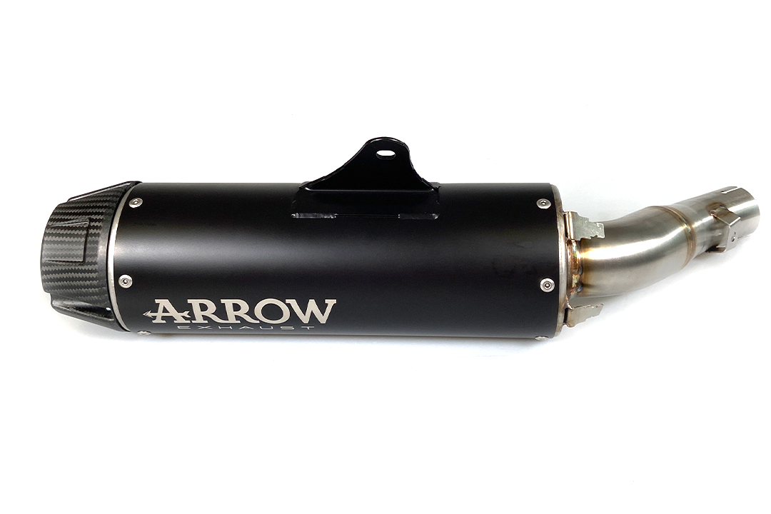 ARROW REBEL Sip-On Acero inoxidable negro con tapa de carbono para Honda CMX500 Rebel año modelo 2017-2022