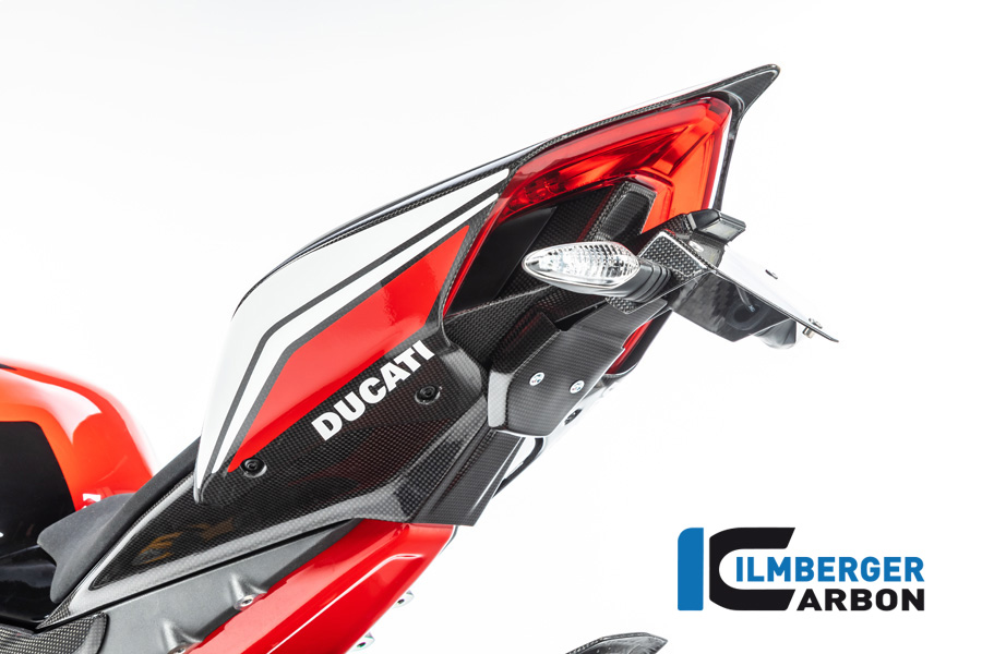 Ilmberger Carbono chasisheckabdeckung Inferior Brillante Panigale V4/S/V4R