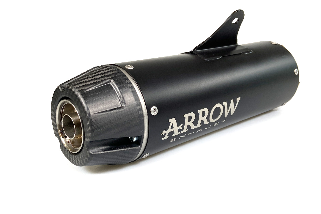 ARROW REBEL Sip-On Acero inoxidable negro con tapa de carbono para Honda CMX500 Rebel año modelo 2017-2022