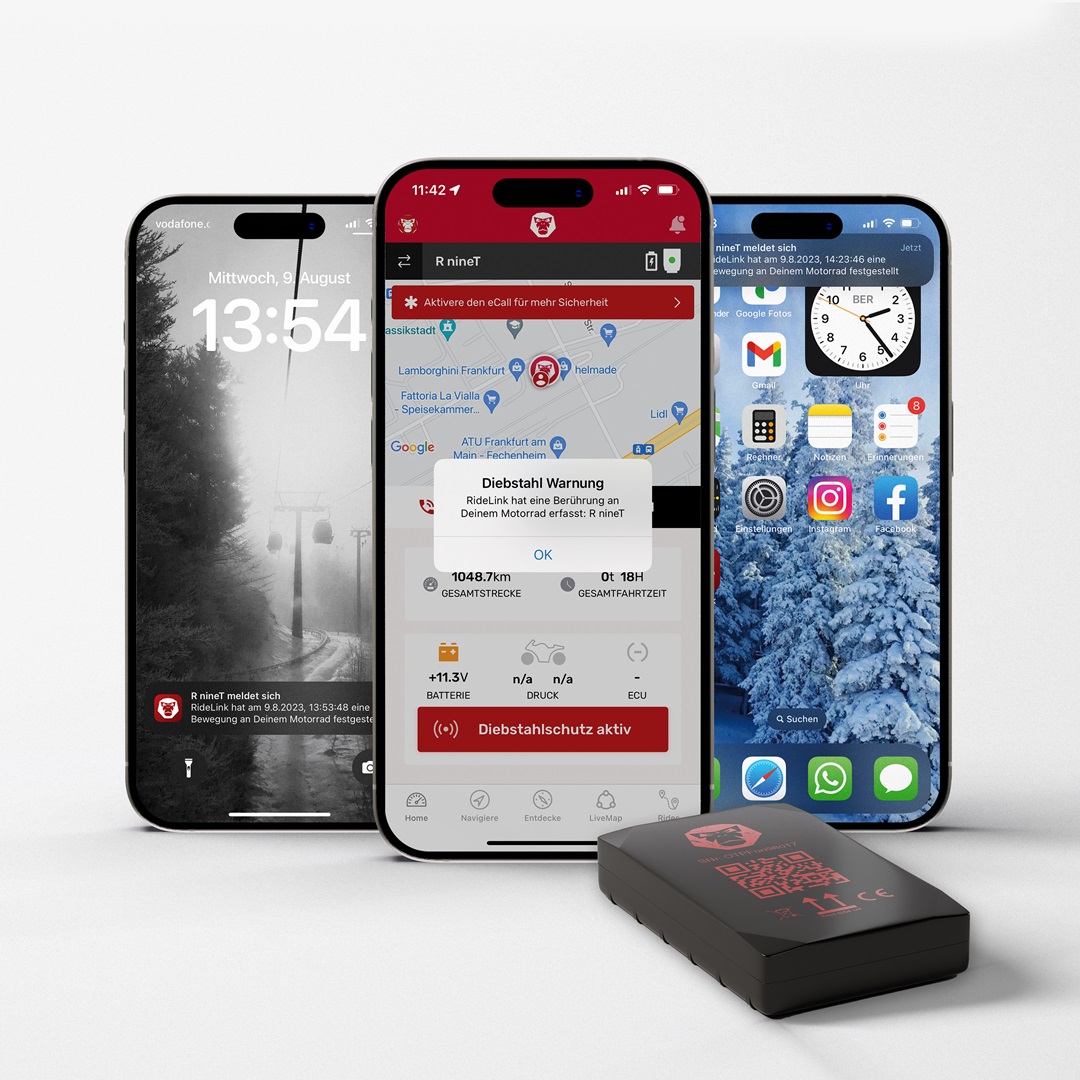 Ridelink Wingman Rastreador GPS y Detector de Robos